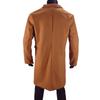 European 2024 Men's Double-Breasted Wool Overcoat In Stock