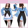 Elegante Re Zero Kara Hajimeru Lsekai Seikatsu Rem Ram Vestido de Empregada Fantasia Cosplay Roupa com Acabamento Exquisito