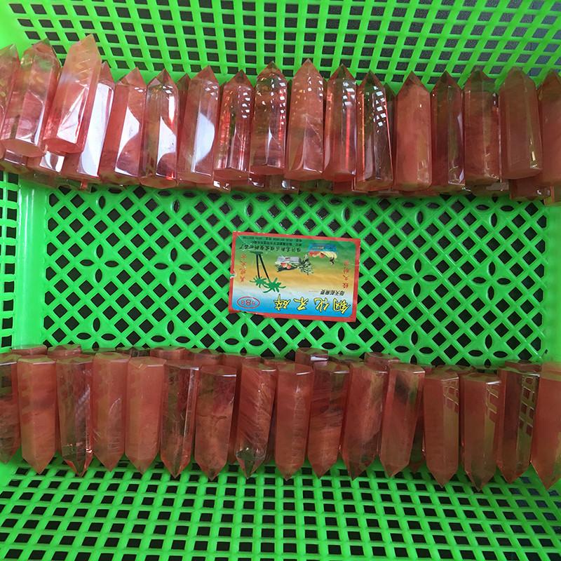 Pretty Red Rare Quartz Crystal Single Terminated Wand Healing Specimen Decor