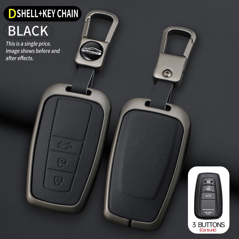 Car Key Case For Toyota Prius Camry Corolla C-Hr Chr Rav4 Prado Izoa Levin Avalon Zinc Shell Cover