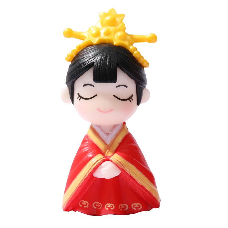 Ancient Style Couple Miniature Dolls - DIY Desktop Decor & Gifts