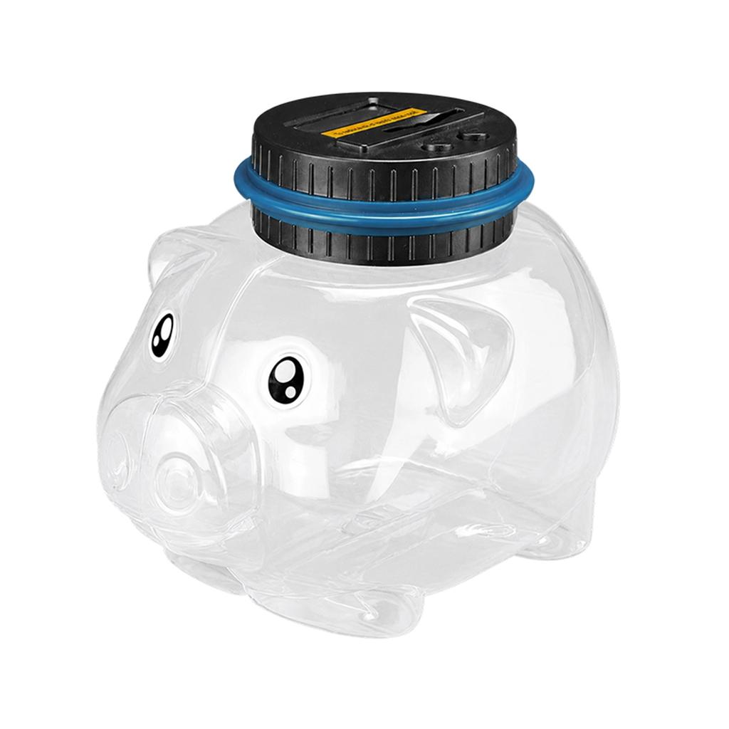 Counting Bank for Kids, Multi-Currency Bank Counts Pounds, and Yen, Toy Jar with Slot