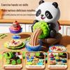 Panda Colored Clay Noodle Maker Play Kitchen Toy for Kids