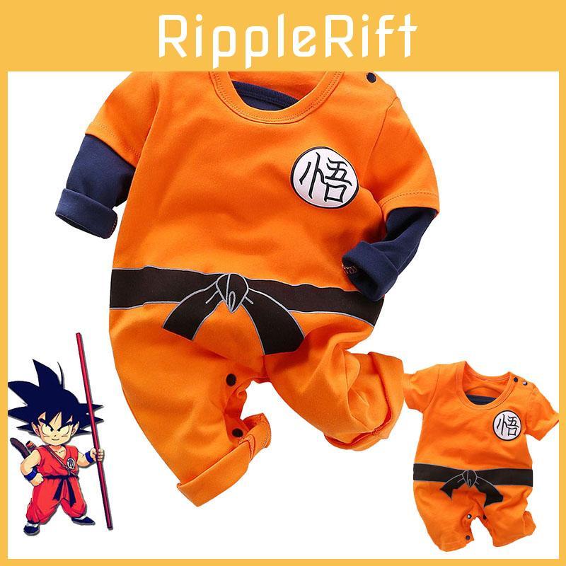 Adorabile Tutina Body Cosplay Dragon Ball Z per Neonati Maschietti per Halloween