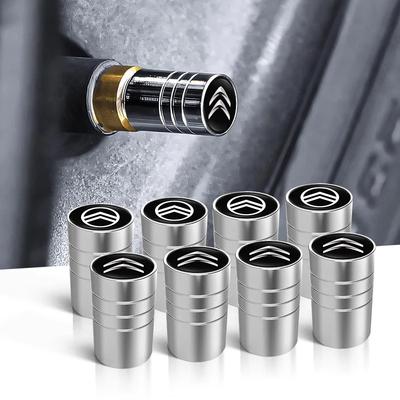 Samochodowe metalowe logo 3D Nakrętki na wentylki kół Opony Pokrowce przeciwpyłowe Do Citroen e-C3 e-C4 X C5X C3 C4 Cactus Picasso C-Crosser C6 C1