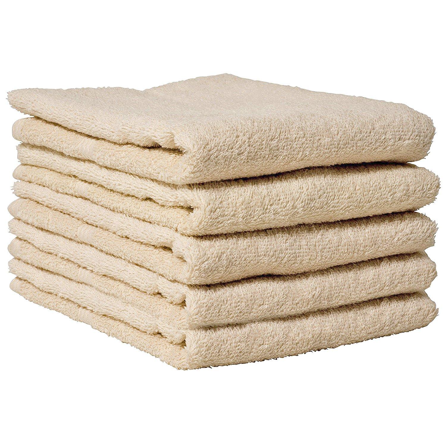 

hiorie (Hiorie) Japanese-Made Face Towels, Daily Towels, 5-Piece Set, Beige, Senshu Towels