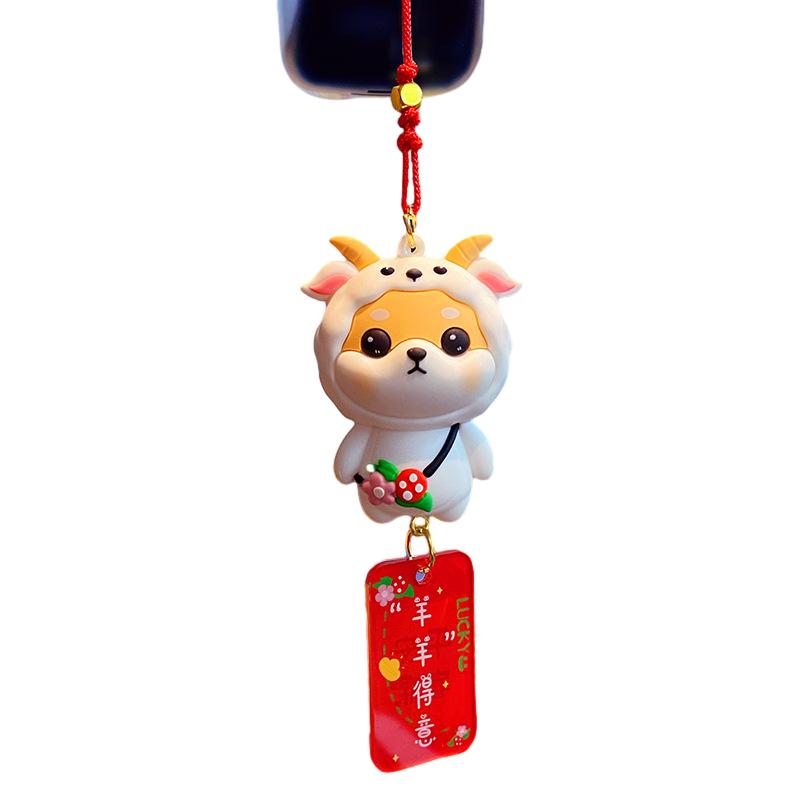 Chinese Pendant Car Zodiac Signs Rearview Mirror Decoration Pvc Gift Ornaments