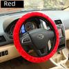 Spring & Autumn Plush Elastic Car Steering Wheel Cover