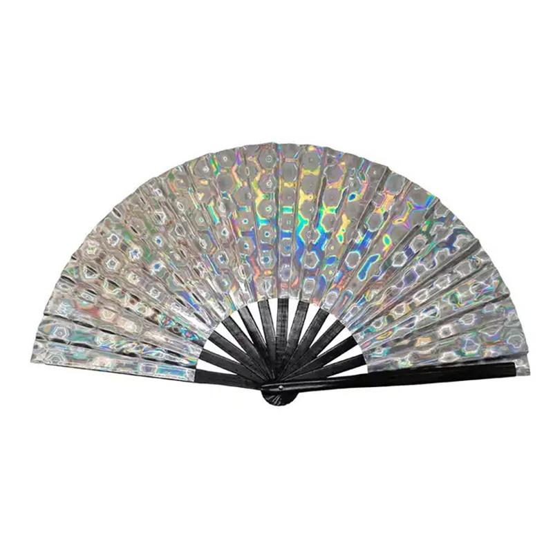 

Складной веер, ручной складной веер для летних танцевальных представлений, портативный аксессуар для костюма для вечеринки с декоративным дизайном, портативный