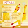 Xeehwb 22 Inch Crazy Huge Rubber Chicken Yellow Squeeze Chicken Toys Squeaky Chicken Dog Toys Squawking Prank Novelty Gag Gift