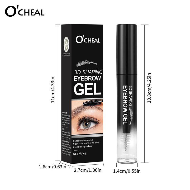 OCHEAL Southeast Asian Stereoscopic Eyebrow Styling Gel: Tinting & Waterproof Formula with Eyebrow Brush