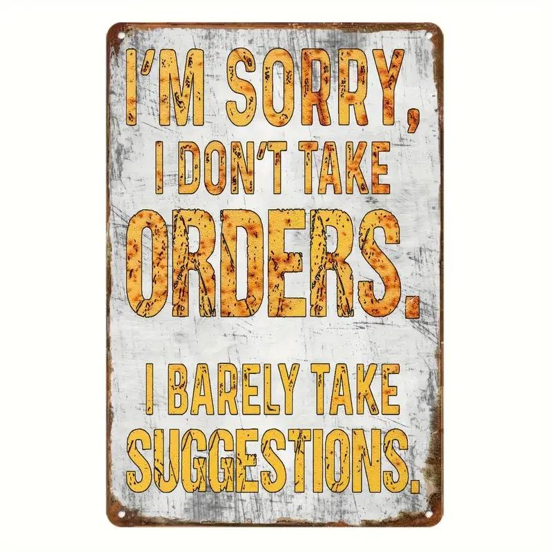 Inspirational Life Sentences Aluminium Sign,Vintage Restaurant Decoration, Cafe Bar Club Living Room  Home Wall Decor