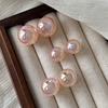 NIEUWE Mode Roze Parel Stud Oorbellen Voor Schoonheid Vrouwen Eenvoudige Elegantie Licht Luxe Oor Accessoires Mode Feest Sieraden Cadeaus