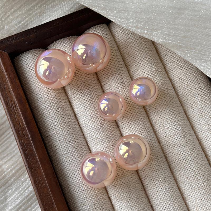 New Fashion Pink Pearl Stud Earrings For Beauty Women Simple Elegance Light Luxury Ear Accessories Fashion Party Jewelry Gifts