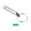 PATIKIL 12pcs Emergency Whistle Safety Whistle with Keychain Loud Aluminum Outdoor Survival Whistle for Camping Hiking Silver