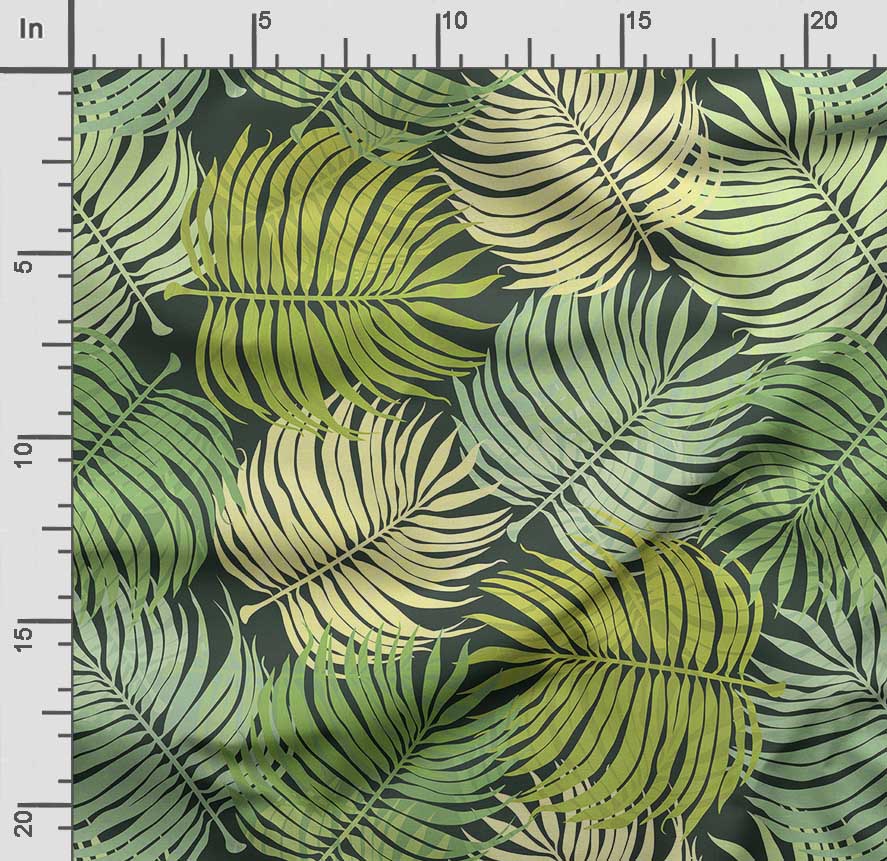 Soimoi Leaves Print,  Cotton Cambric, Quilting Fabric Sold by The Yard 42 Inch Wide, Medium Weight Cotton Fabric,