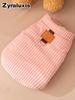 Women's Duck Down Puffer Coat with Warm Sherpa Lining and Hood for Dogs Cats Winter