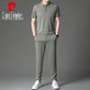 Men's Summer Casual Breathable T-shirt & Pants Set
