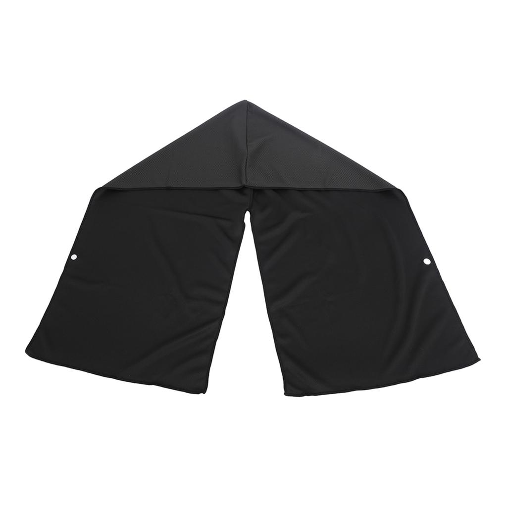 Cooling Hoodie Towels U Shaped Hoodie Towel Sun Protection Quick Dry Sports Cooling Towels Black