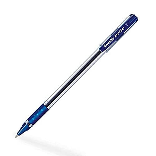 Reynolds Brite Ball Pens Pack Of 1 25 Blue Ink 0.7 mm Tip Smooth Writing Pens For Students School Office Use