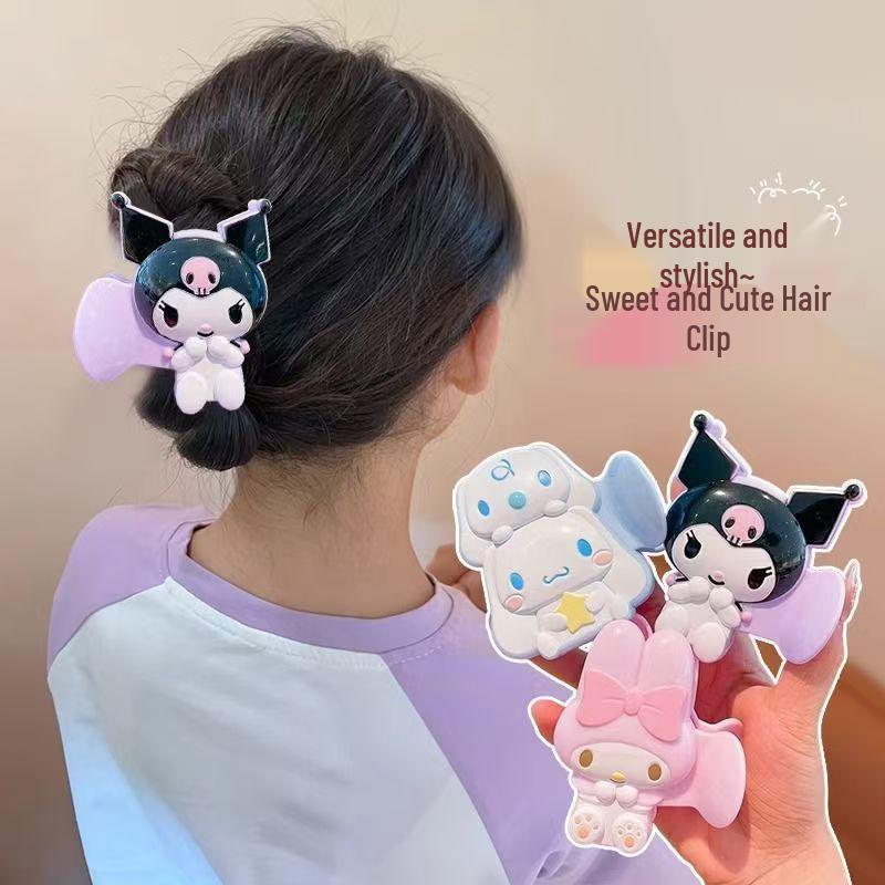 Cinnamoroll & Kuromi My Melody Cartoon Claw Clip - Cute Shark Hair Accessory for Women