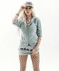Aakam Incision Terry Zip-Up Hoodie (Gray)