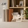 Sturdy Non Slip Book Supports for Kids 3D Printed Cat Bookend Bookshelves Decorative Ends Office Desk Home Library & Study Room Modern Minimalist