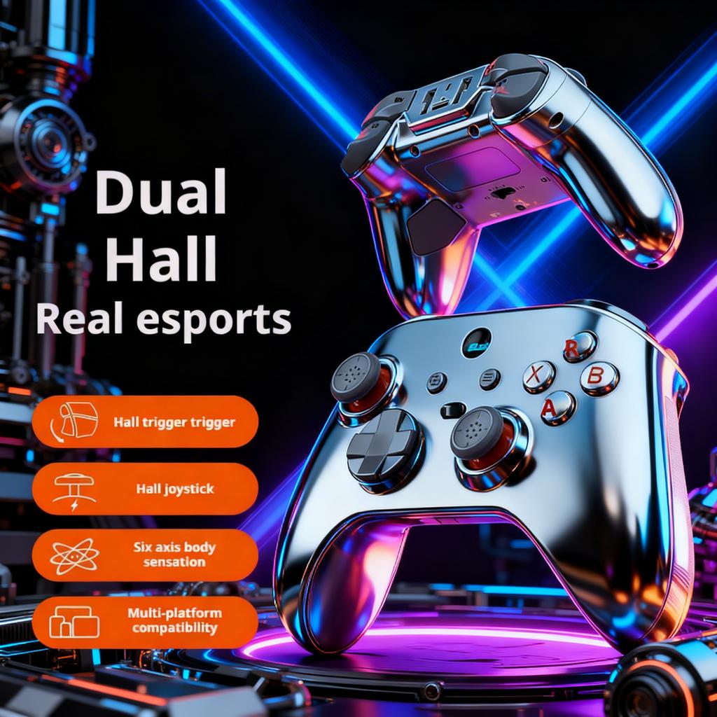 G6 Wireless Bluetooth Game Controller Vibration Body Sensation Continuous Hair Back Button For Switch Android IOS/PC Controller