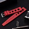 New Design Fluororubber FKM Watch Strap 20mm 22mm Tropical Strap Quick Release Watch Band For Traditional DivingWatch Accessorie