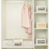 Clear Window Foldable Storage Box with Washable Fabric Organizer for Efficient Use In Home Office or Dorm Rooms