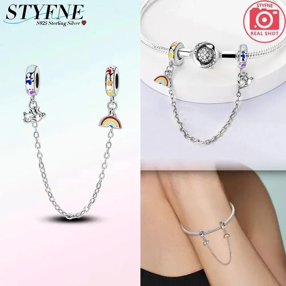 Newcopperclassical Cross Flower Type Musical Note Butterfly Safety Chain For Women Bead Diy Bracelet Jewelry Gift