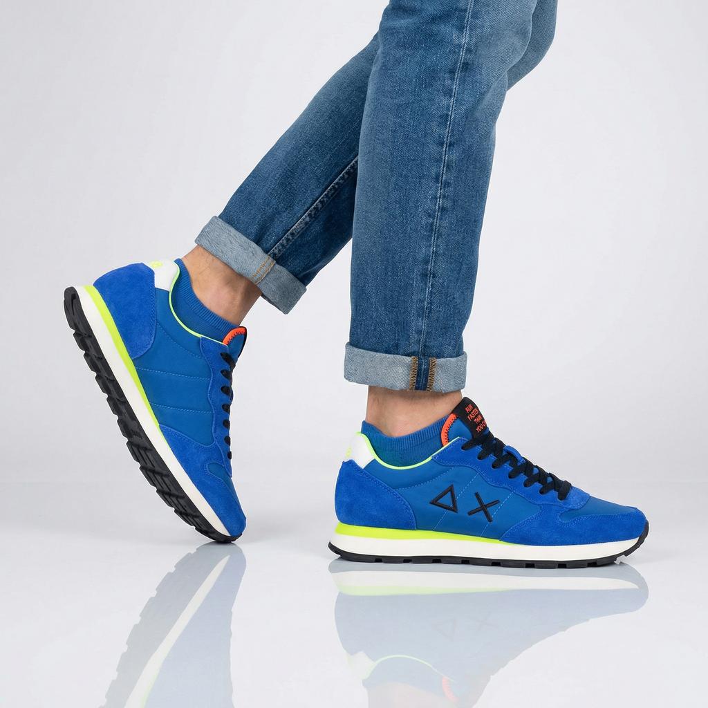 Sun68 Tom Fluo - Men's Sneakers Shoes Blue Z36102-58 ORIGINAL