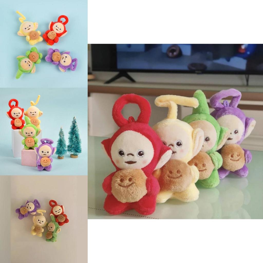Schattige Pluche Teletubbies Toast Pop Met Geluid Perfect Voor Rugzak Decoratie Cadeau