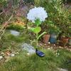 Fairy Hydrangea Light, LED Solar Powered Outdoor Garden Stake Lights  Artificial Hydrangea Flower Light for Path Yard Walkway Patio