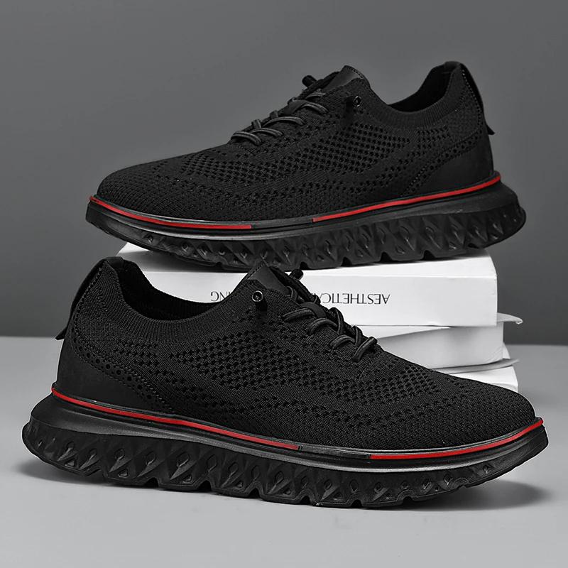 Men Sneakers Men Mesh Casual Shoes Fashion Lightweight Breathable Soft Soled Shoes Summer Outdoor