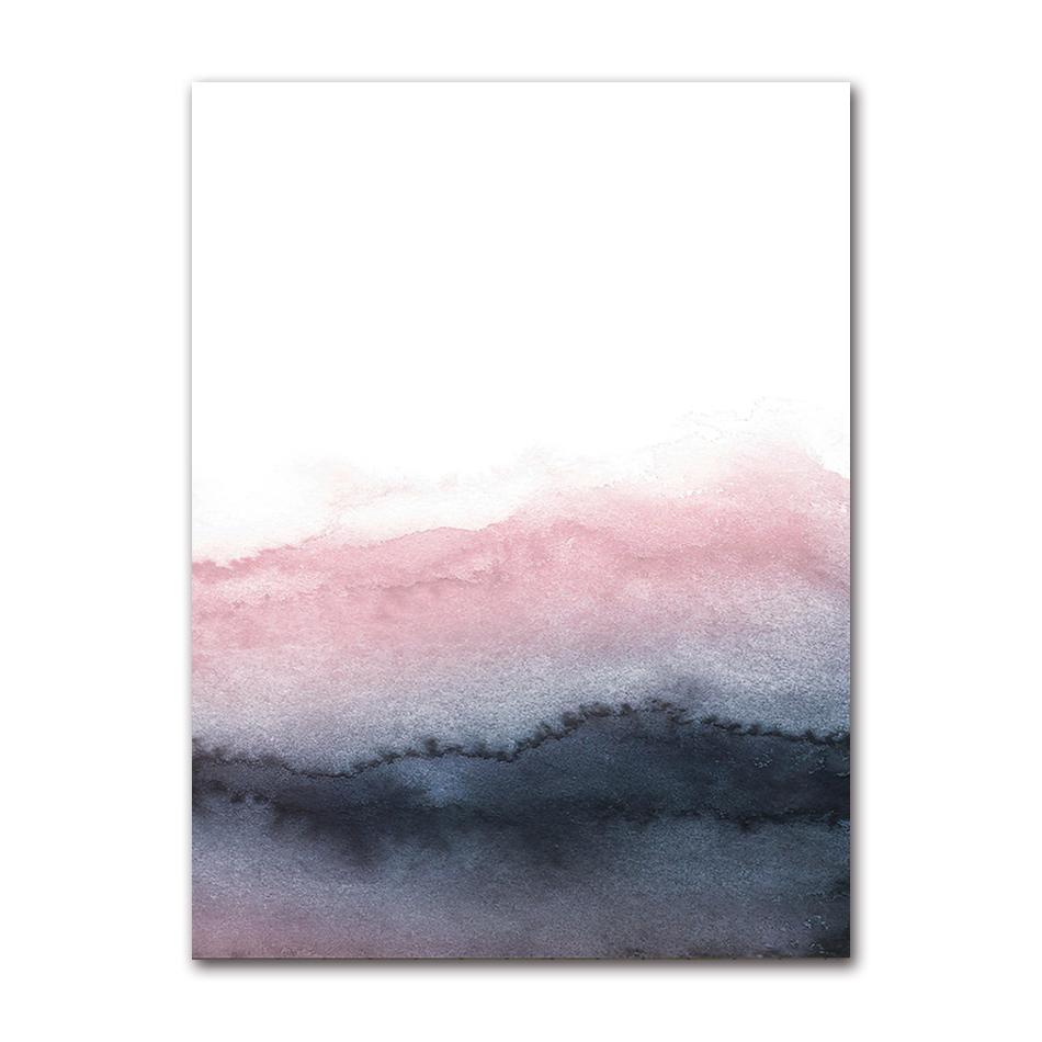 Posters and Prints Wall Pictures for Living Room Pink Black Grey Abstract Art Canvas Painting Bedroom Home Decor Nordic
