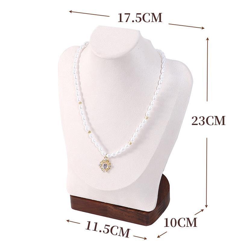 Walnut Jewelry Display Stand Combination Set Jewelry Display Ring Jewelry Look Pallet Necklace Display Model Stand