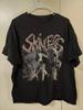 Unisex Shirt Cotton Oversize Large Size Skinless Black T-Shirt Trample The Weak, Hurdle The Dead Rare All Size SU689