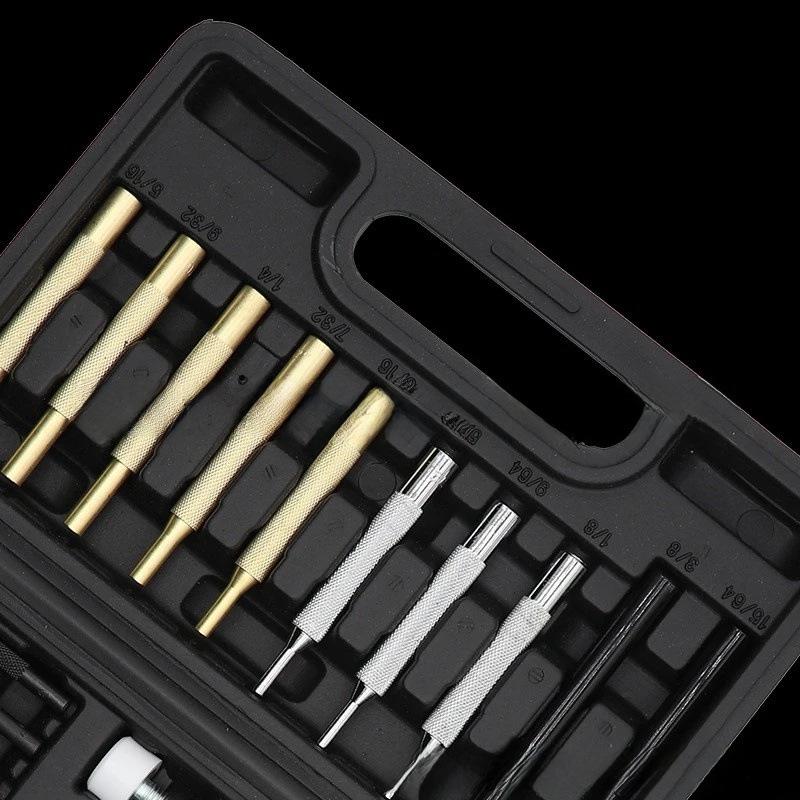 21-Piece Mechanical Punch & Chisel Set for Installation and Hole Punching