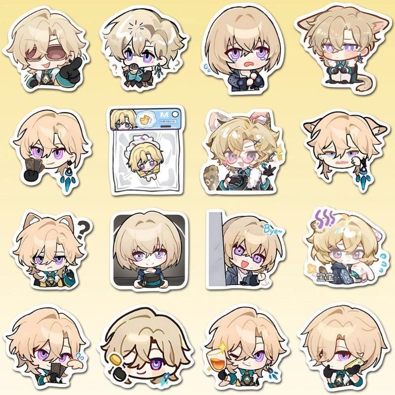 48Pcs/Pack Anime Game Stickers Aventurine Kakavasha DIY Suitcase Guitar Car PVC Waterproof Sticker