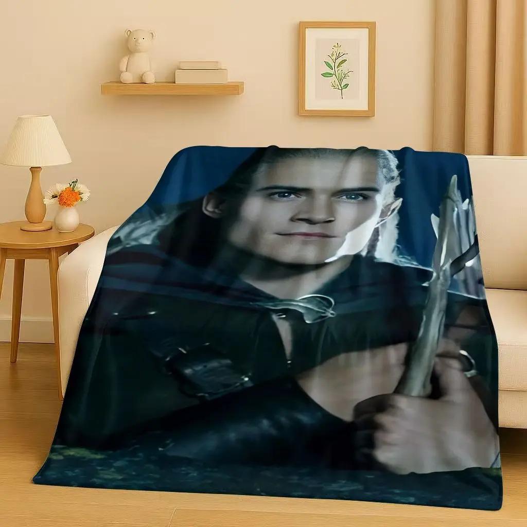 1pcs Classic L-Lord of R-Rings Flannel Blanket Soft and Warm Sofa Cover Home Decor for Teen Boys and Girls Nap Gift