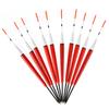 10Pcs Long Tail Fishing Bobber Buoy Vertical Drift Floats Paulownia Wood Fishing Floats Fishing Accessories Enduring