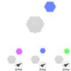 Modern Minimalist Led Quantum Wall Light Touch Sensor Honeycomb Design For Home Dcor
