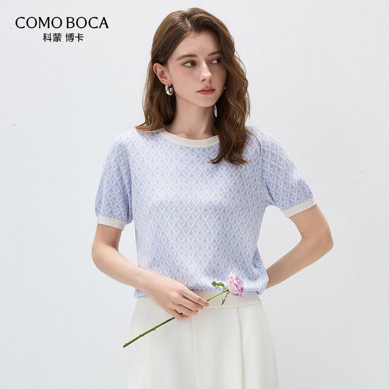 Komon Boca Women s Cotton Silk Blend Short Sleeve T-Shirt M