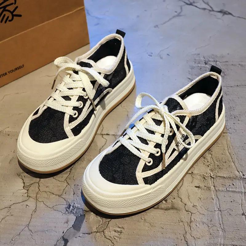 Fashion High on Platform Mesh Breathable Y2k Fashion 2025 New Women's Shoes Comfortable and Elegant Light Original Ladies Footwear Sale