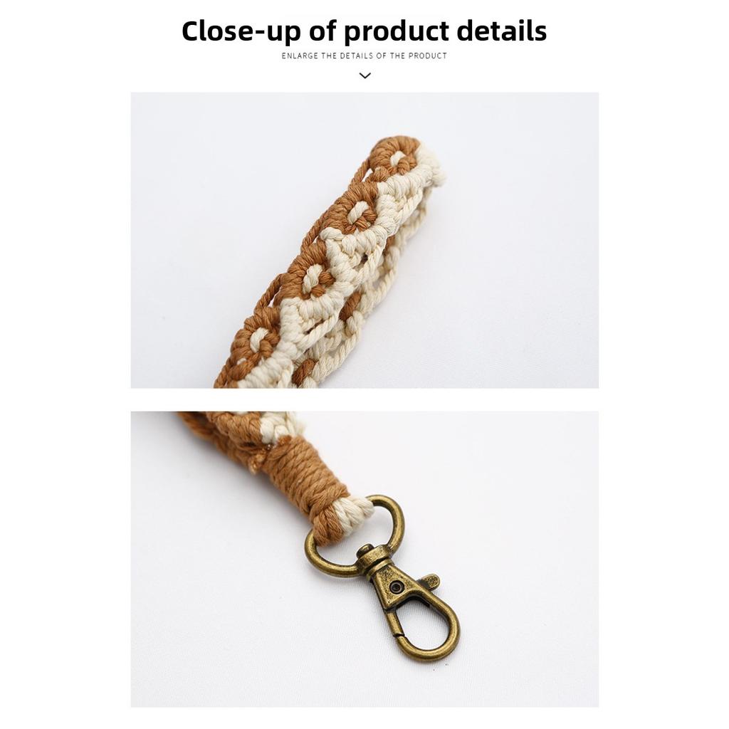 Hand-woven Wrist Strap Keychain