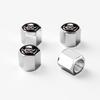 4pcs Dual Swords Bandana Skull Car Tire Valve Stem Caps, Zinc Alloy Dust‑Proof Air Nozzle Caps For Vacuum Tyre Valve Core