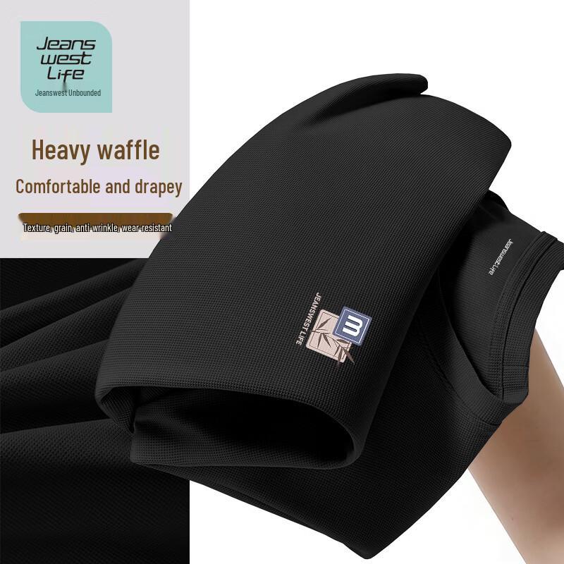 

Jeanswest Men s Waffle Knit Short Sleeve T-Shirt 3XL