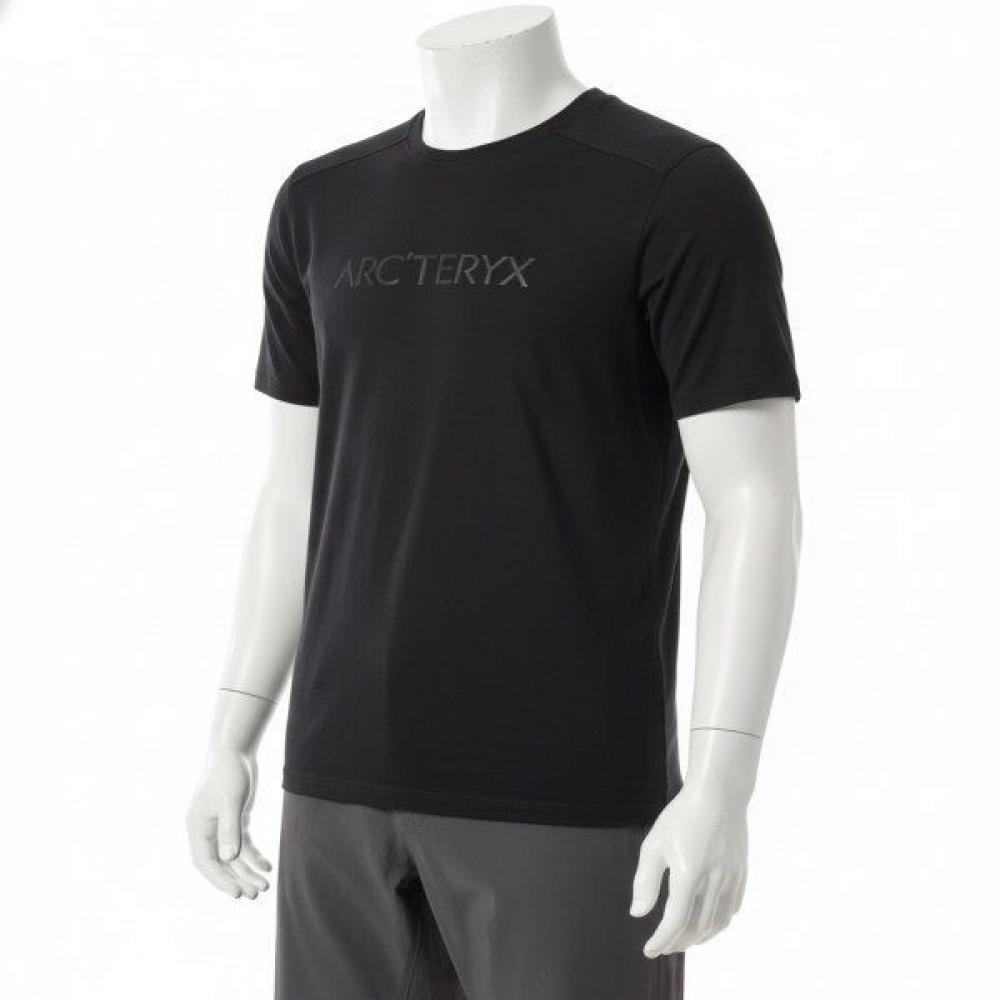 Arc Teryx Merino Wool Arc Word Logo Ss Men Atofmx7733blk Black/S (around 95)