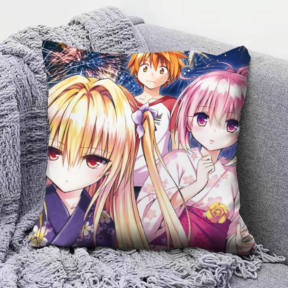 To LOVE RU lala Momo Yami Pillow Covers Home Sofa Cushion Covers and Aecorative Custom